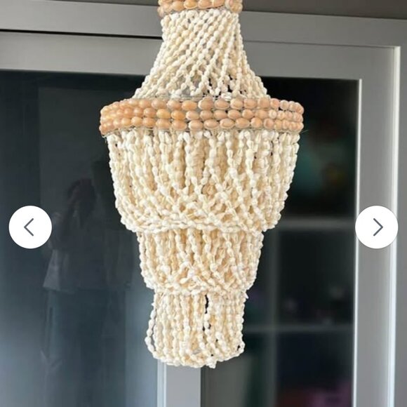 ✨ 🐚☀️Real Shell Hanging Light Ornament Pendant ✨ great condition - Picture 2 of 8